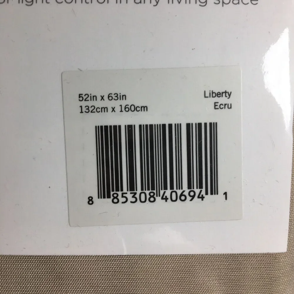 Liberty Window Sheer Curtain Tan - Eclipse 52x63
